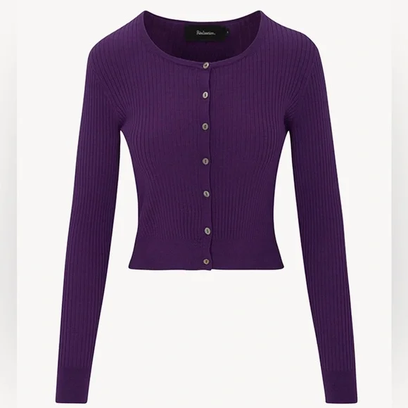 ◆Sienne◆ Winona Cardigan Purple S4FKN117 Winona Cardigan (Purple) - sienne
